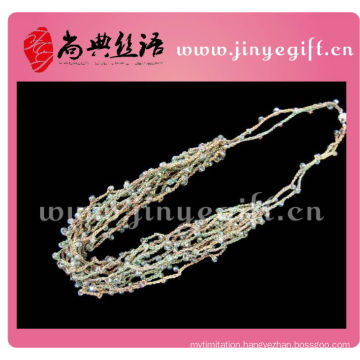 China Jewelry Braided Knitted Multi Strand String Necklace